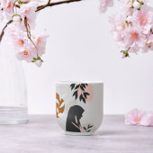 Hijabi Girl Monogram Mug | Terracotta & Blush Boho Grote Koffiekop
