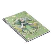 hijabi meisje in de lente notitieboek (Rechterzijde)