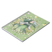 hijabi meisje in de lente notitieboek (Linkerzijde)