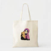 Hijabi-meisje Tote Bag (Voorkant)