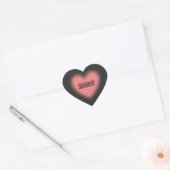 HIJABI Mooie Roze Hart Hijab Ontwerp Sticker (Envelop)