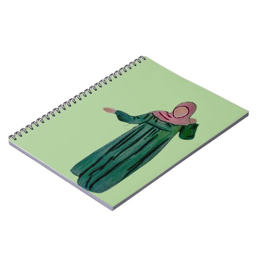 Hijabi - Muslimah - Hijab Hand getekend - Hijab Gi Notitieboek (Linkerzijde)