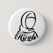 Hijabi Ronde Button 5,7 Cm (Voorkant)