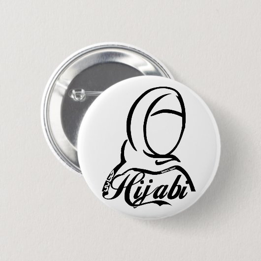 Hijabi Ronde Button 5,7 Cm (Voorkant /achterkant)