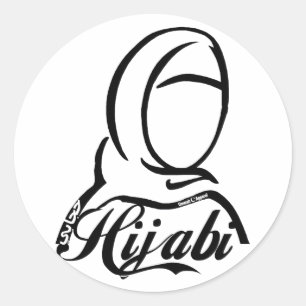 Hijabi Ronde Sticker