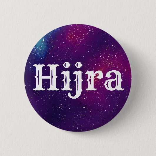 Hijra Galaxy Identity Ronde Button 5,7 Cm (Voorkant)