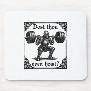 Hijs je zelfs grappige gotische deadlifting-sports muismat