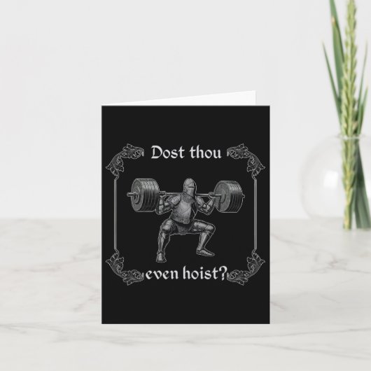 Hijs je zelfs grappige gym meme kaart (Voorkant)