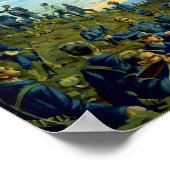 Hijsen van de Amerikaanse vlag in Cuba Poster (Hoek)