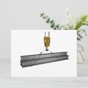 Hijskraan Lifting Girders Uitnodigingen