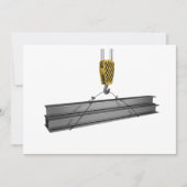 Hijskraan Lifting Girders Uitnodigingen (Voorkant)