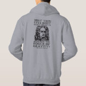 Hijst u ook maar? - Sir Isaac Newton Hoodie (Achterkant)