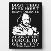 Hijst u zelfs zware voorwerpen? - Shakespeare Fotoplaat (voorkant)