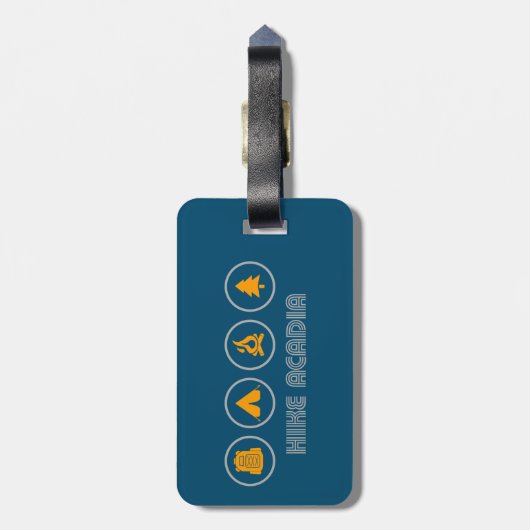 Hike Acadia Maine Bagagelabel (Achterkant verticaal)