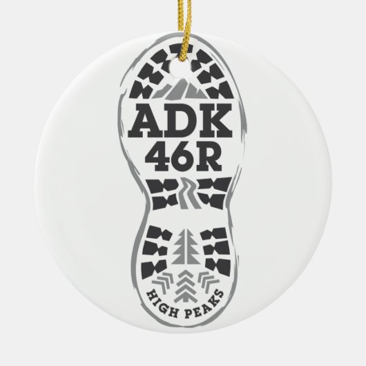 Hike ADK Keramisch Ornament (Voorkant)