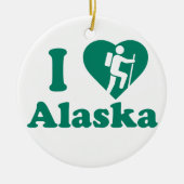 Hike Alaska Keramisch Ornament (Voorkant)