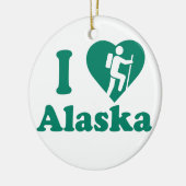 Hike Alaska Keramisch Ornament (Links)