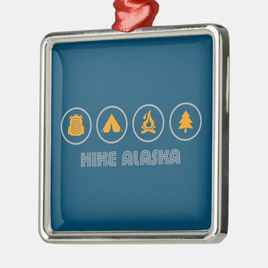 Hike Alaska Metalen Ornament (Links)