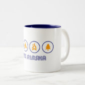 Hike Alaska Tweekleurige Koffiemok (Voorkant rechts)