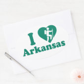 Hike Arkansas Ovale Sticker (Envelop)