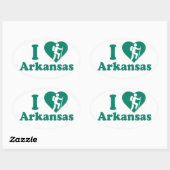 Hike Arkansas Ovale Sticker (Vel)