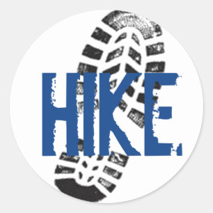 Hike Bootprint Ronde Sticker