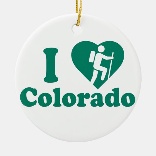 Hike Colorado Keramisch Ornament (Voorkant)