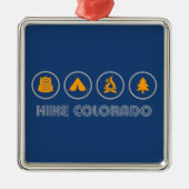 Hike Colorado Metalen Ornament (Voorkant)