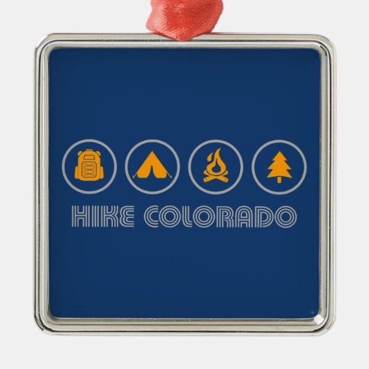 Hike Colorado Metalen Ornament (Voorkant)