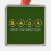 Hike Connecticut Metalen Ornament (Voorkant)