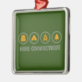 Hike Connecticut Metalen Ornament (Links)