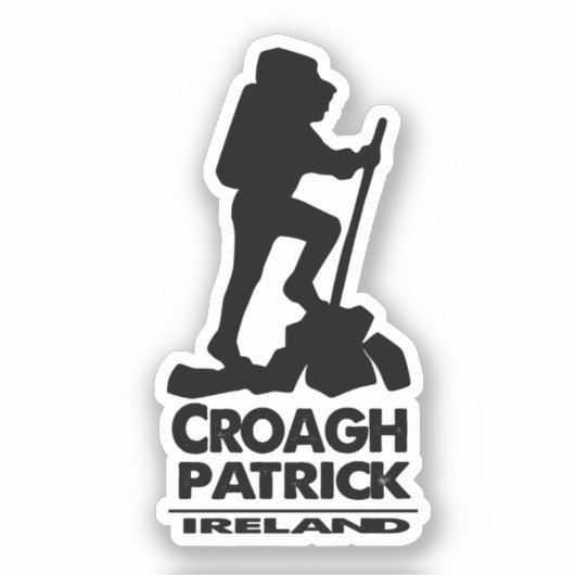 Hike Croagh Patrick - Ierland - Sticker (Voorkant)