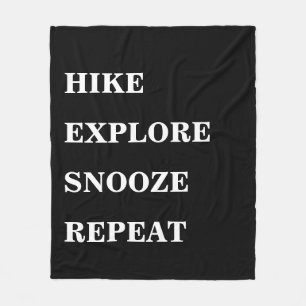 Hike Exken Snooze Herhalen   Creëer uw eigen Fleece Deken