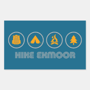Hike Exmoor Nationaal Park Rechthoekige Sticker