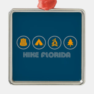 Hike Florida Metalen Ornament