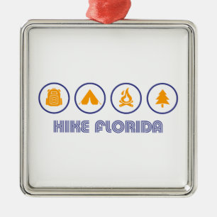 Hike Florida Metalen Ornament