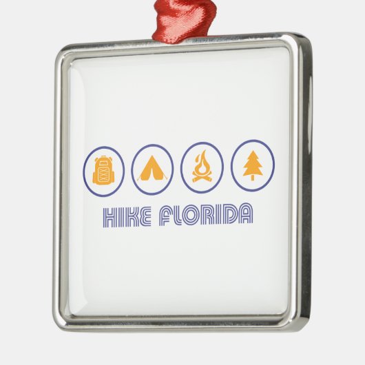 Hike Florida Metalen Ornament (Links)