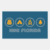 Hike Florida Rechthoekige Sticker (Voorkant)