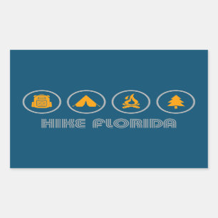 Hike Florida Rechthoekige Sticker