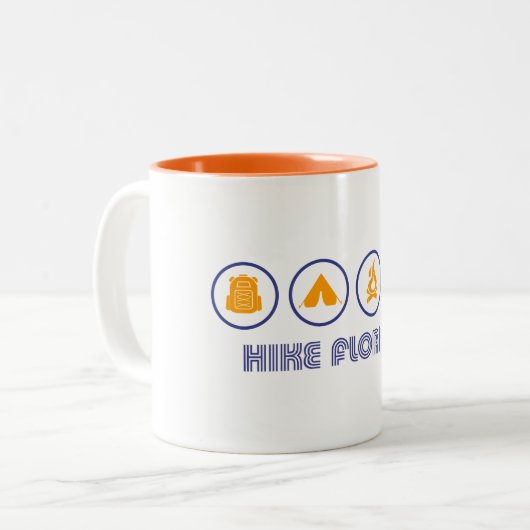 Hike Florida Tweekleurige Koffiemok (Voorkant links)