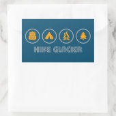 Hike Glacier National Park Montana Rechthoekige Sticker (Tas)