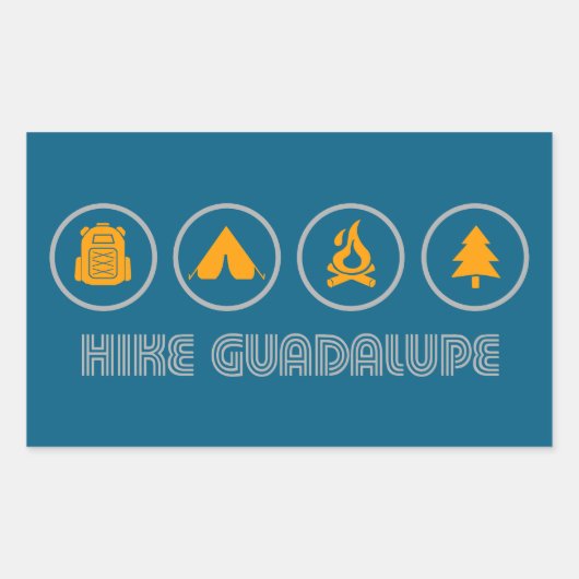 Hike Guadalupe Mountains National Park Rechthoekige Sticker (Voorkant)