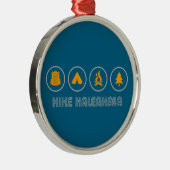 Hike Haleakala National Park Metalen Ornament (Rechts)