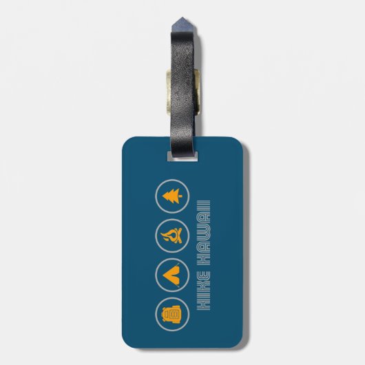 Hike Hawaii Bagagelabel (Achterkant verticaal)