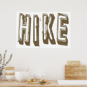Hike, Hiker, Hiking Poster (Keuken)