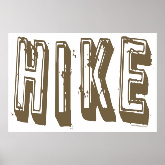 Hike, Hiker, Hiking Poster (Voorkant)