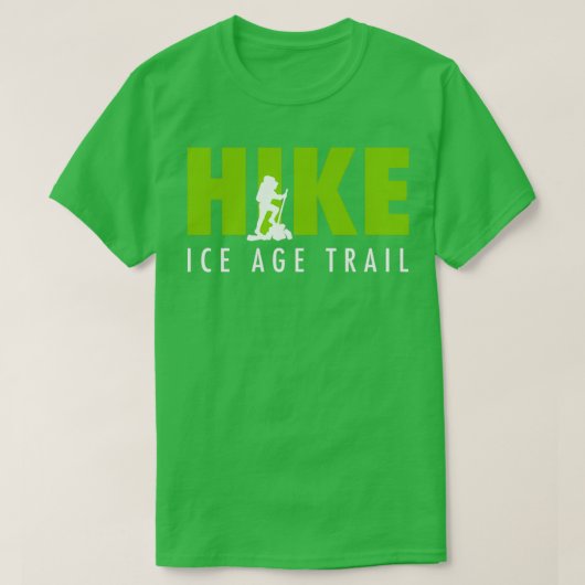 Hike Ice Age Trail National Schilderachtig Trail T-shirt (Design voorkant)