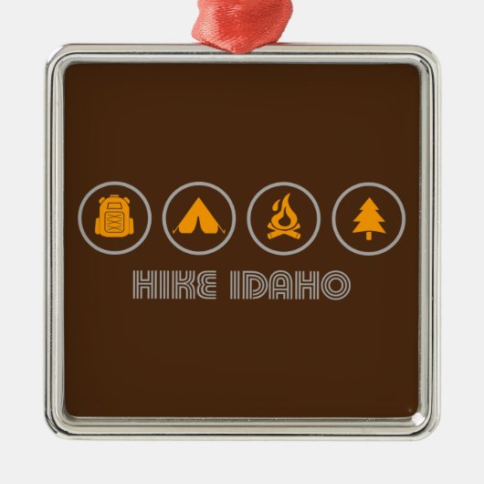 Hike Idaho Metalen Ornament (Voorkant)