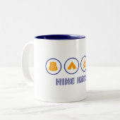 Hike Kansas Tweekleurige Koffiemok (Voorkant links)