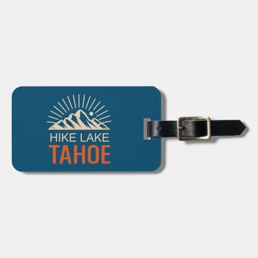 Hike Lake Tahoe Sunburst Bagagelabel (Voorkant horizontaal)